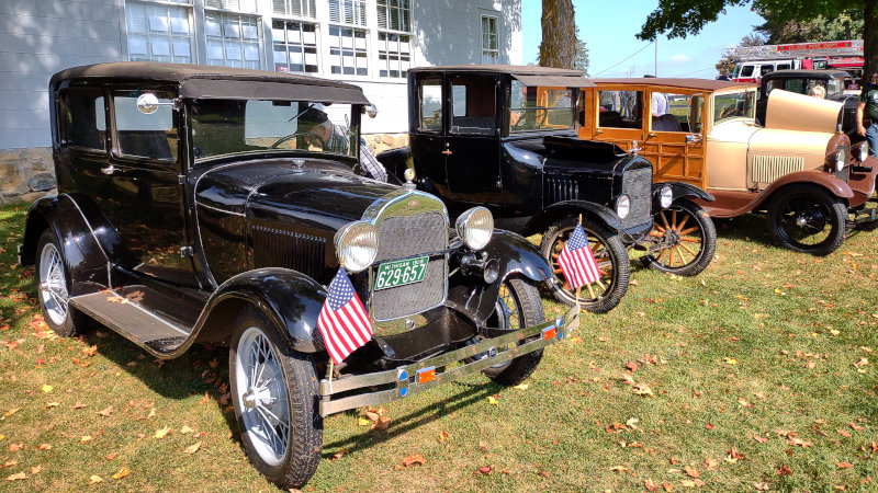 Display of old cars during 2023 Old Fashion Day.
Photo by David Hutchinson.